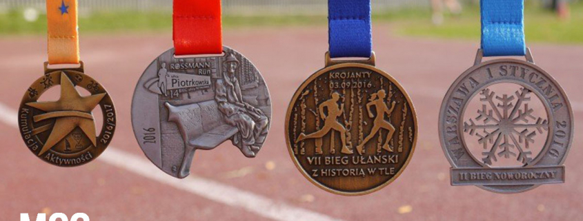 Složení čtyř sportovních medailí odlévaných v slévárně MCC Metal Casts