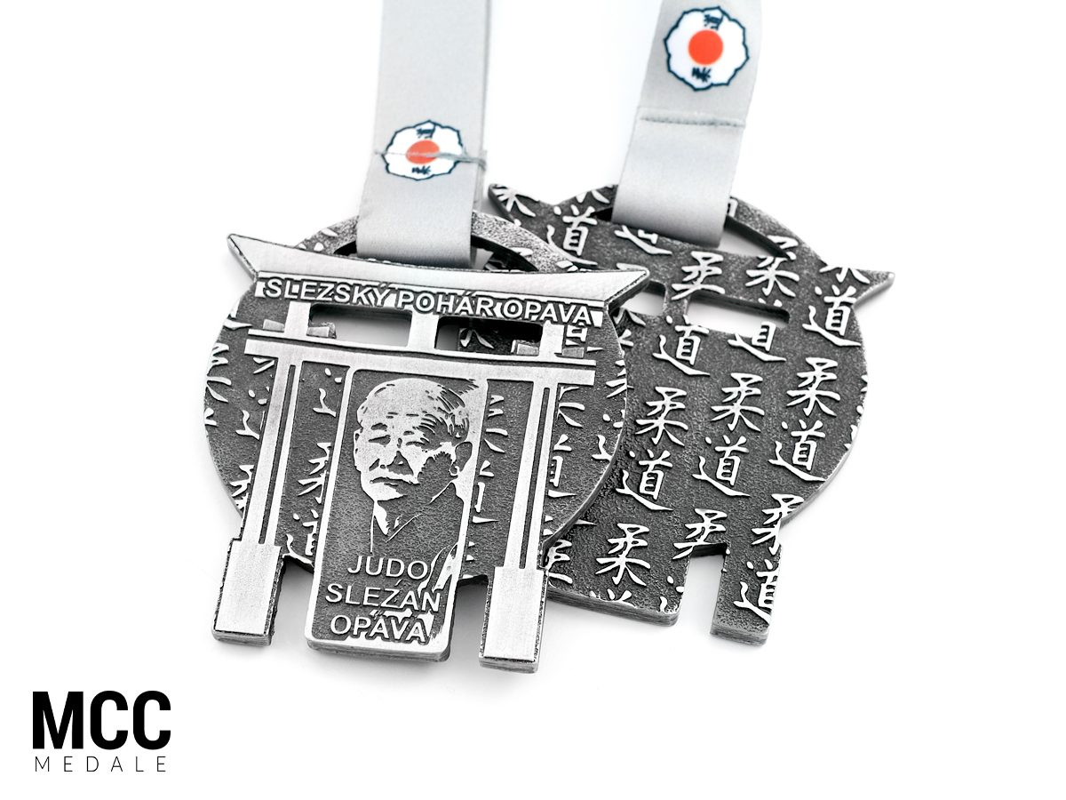 Medaile na zakázku pro soutěž judo v Opavě realizace